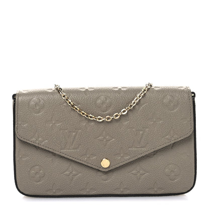 Louis Vuitton Empreinte Pochette Felicie Chain Wallet Tourterelle 1 of 11