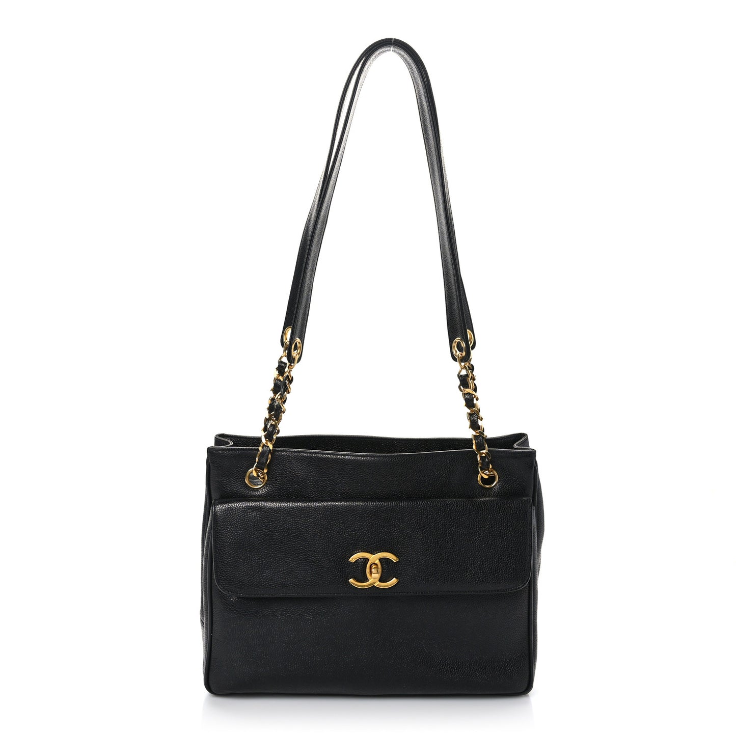 Caviar Shoulder Bag Black