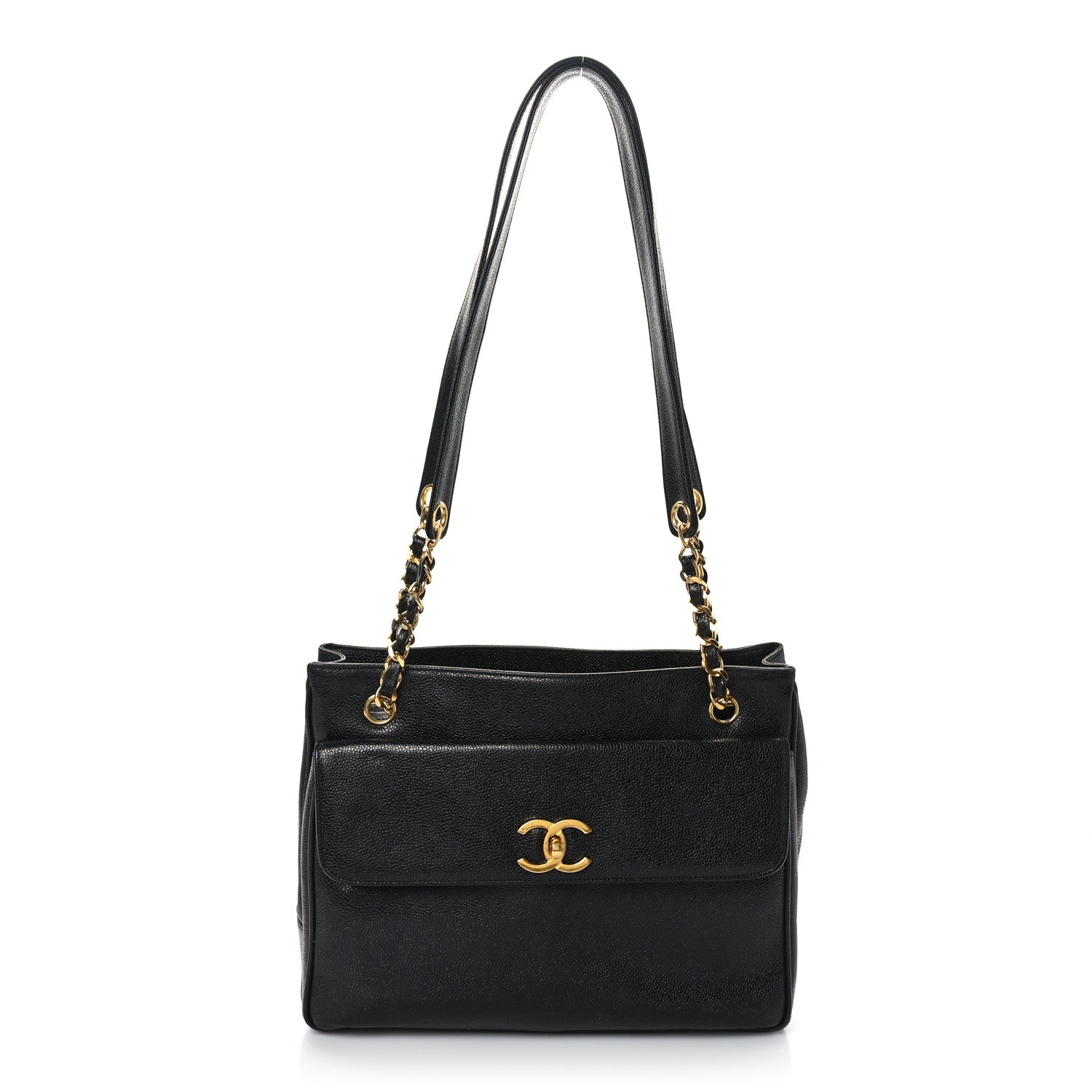 Chanel Caviar Shoulder Bag Black 1 of 9