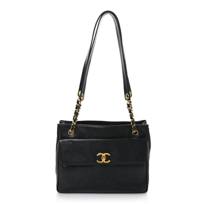 Chanel Caviar Shoulder Bag Black 1 of 9