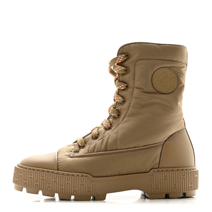 Hermes Calfskin Parachute Fresh Ankle Boots 38 Beige Sable 1 of 9