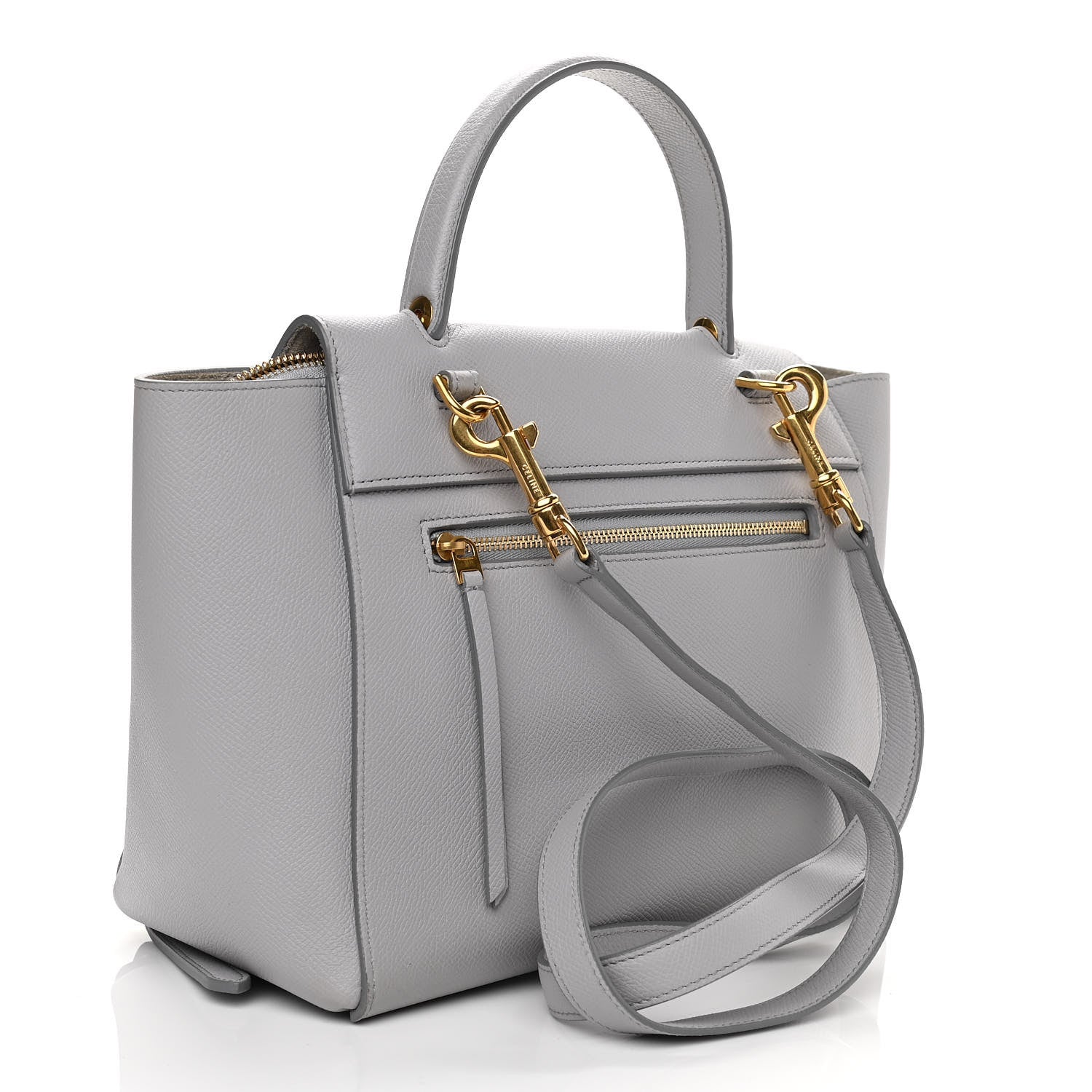Celine Grained Calfskin Micro Belt Bag Cloud 3 of 11