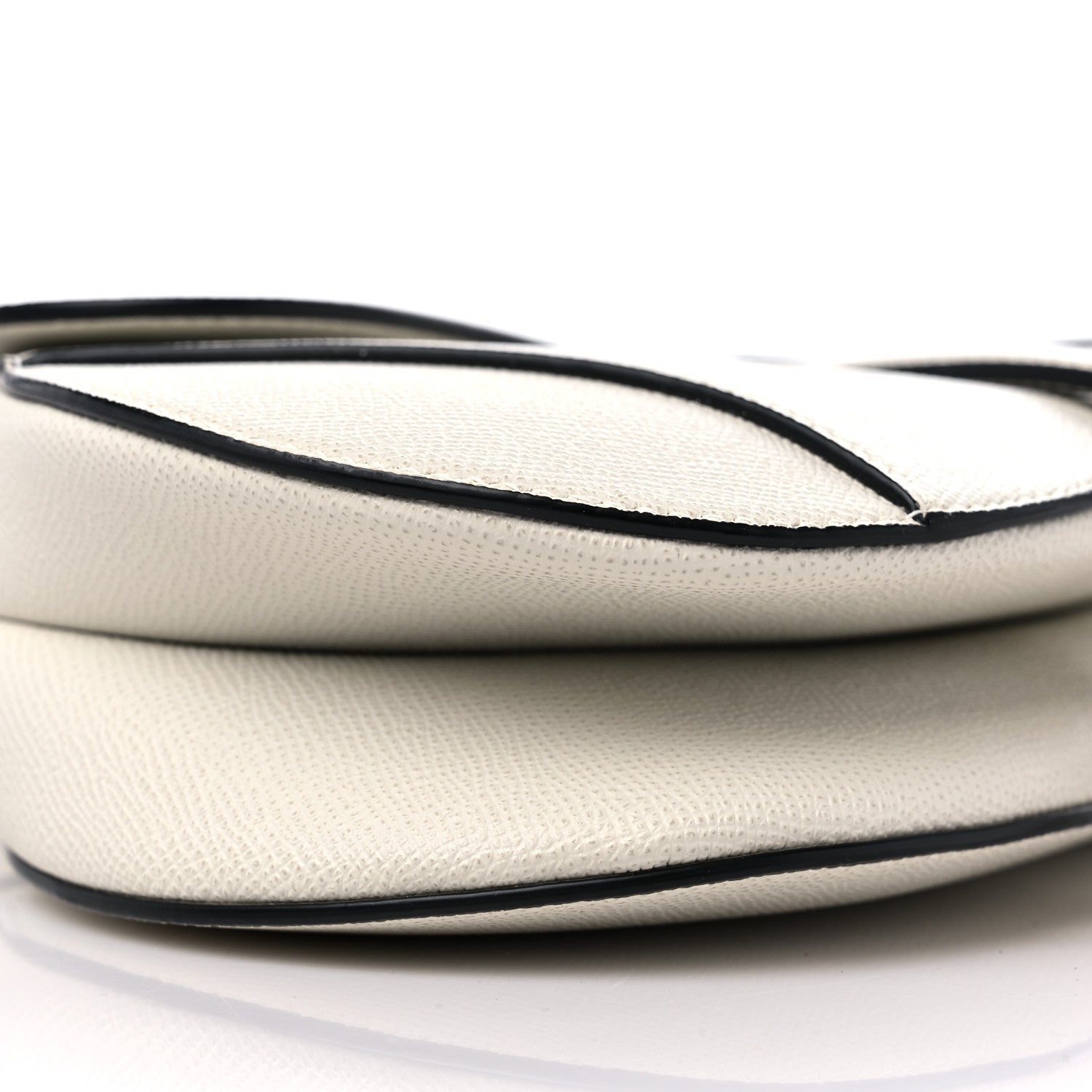 Christian Dior Grained Calfskin Saddle Bag White 8 of 10