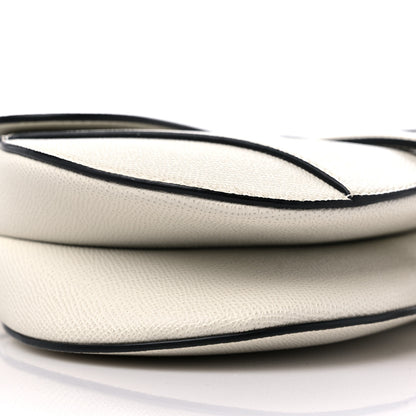 Christian Dior Grained Calfskin Saddle Bag White 8 of 10
