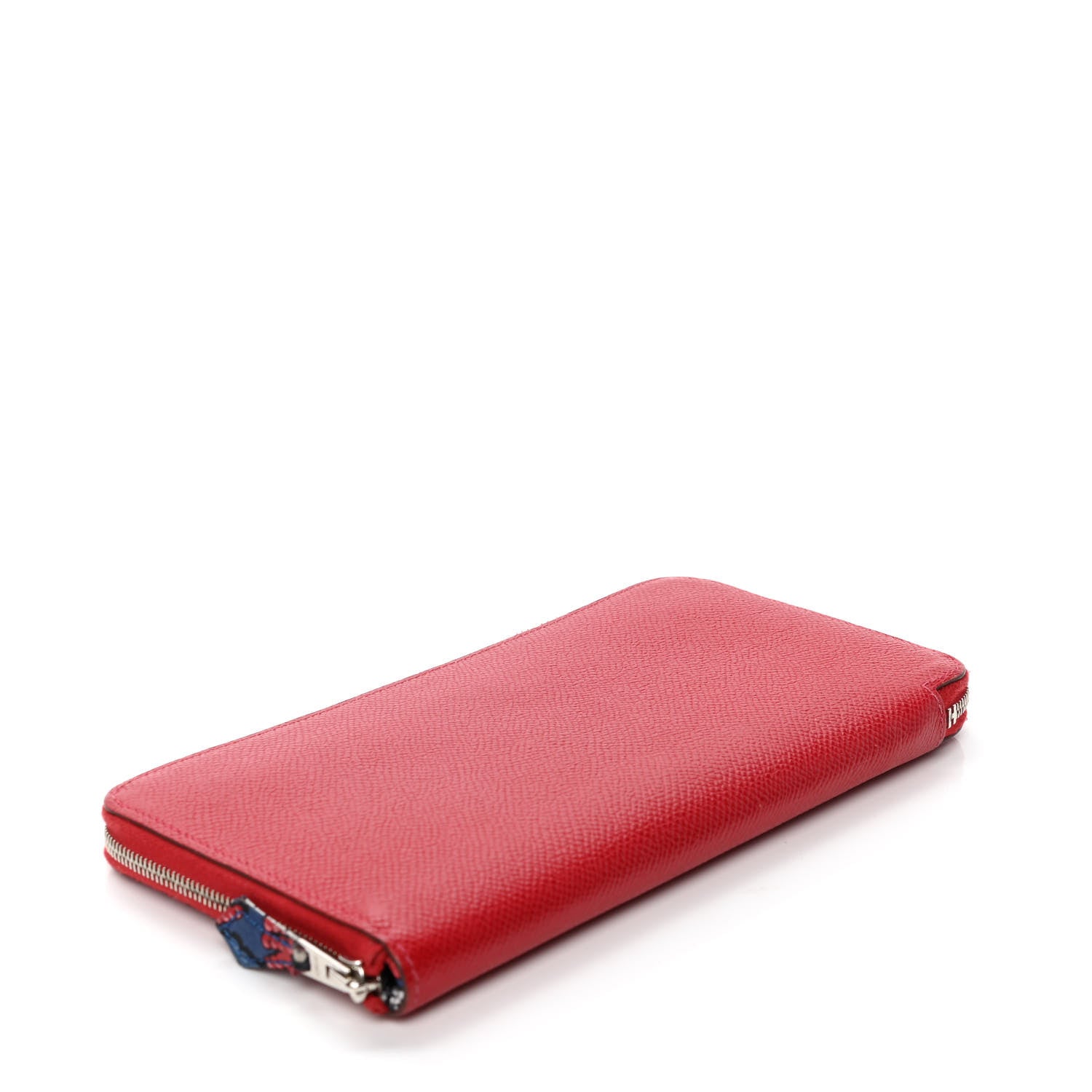 Hermes Epsom Silk'In Wallet Rouge Casaque 3 of 5