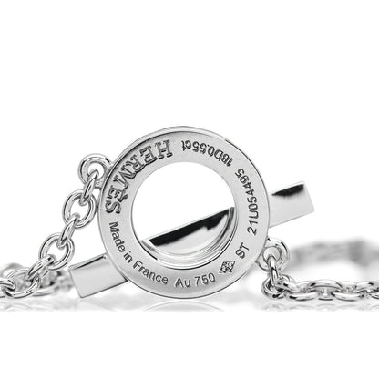 Hermes 18K White Gold Diamond Finesse Bracelet ST 4 of 5