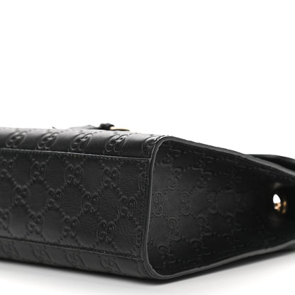 Gucci Guccissima Medium Emily Chain Shoulder Bag Black 9 of 9