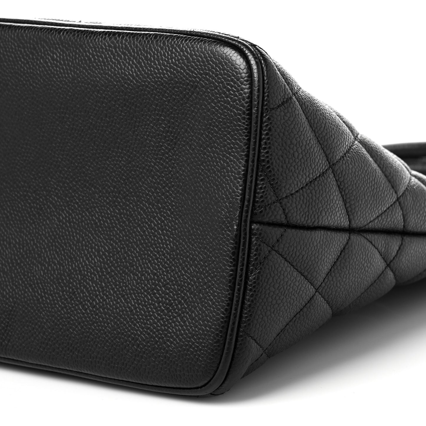 Caviar Quilted Medallion Tote Black
