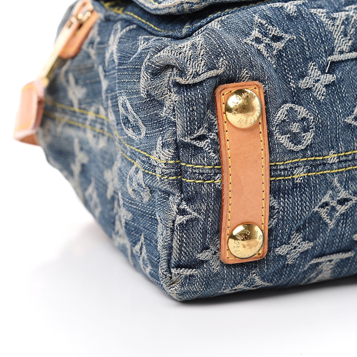 Louis Vuitton Monogram Denim Baggy PM Blue 9 of 14