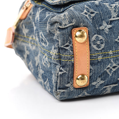 Louis Vuitton Monogram Denim Baggy PM Blue 9 of 14