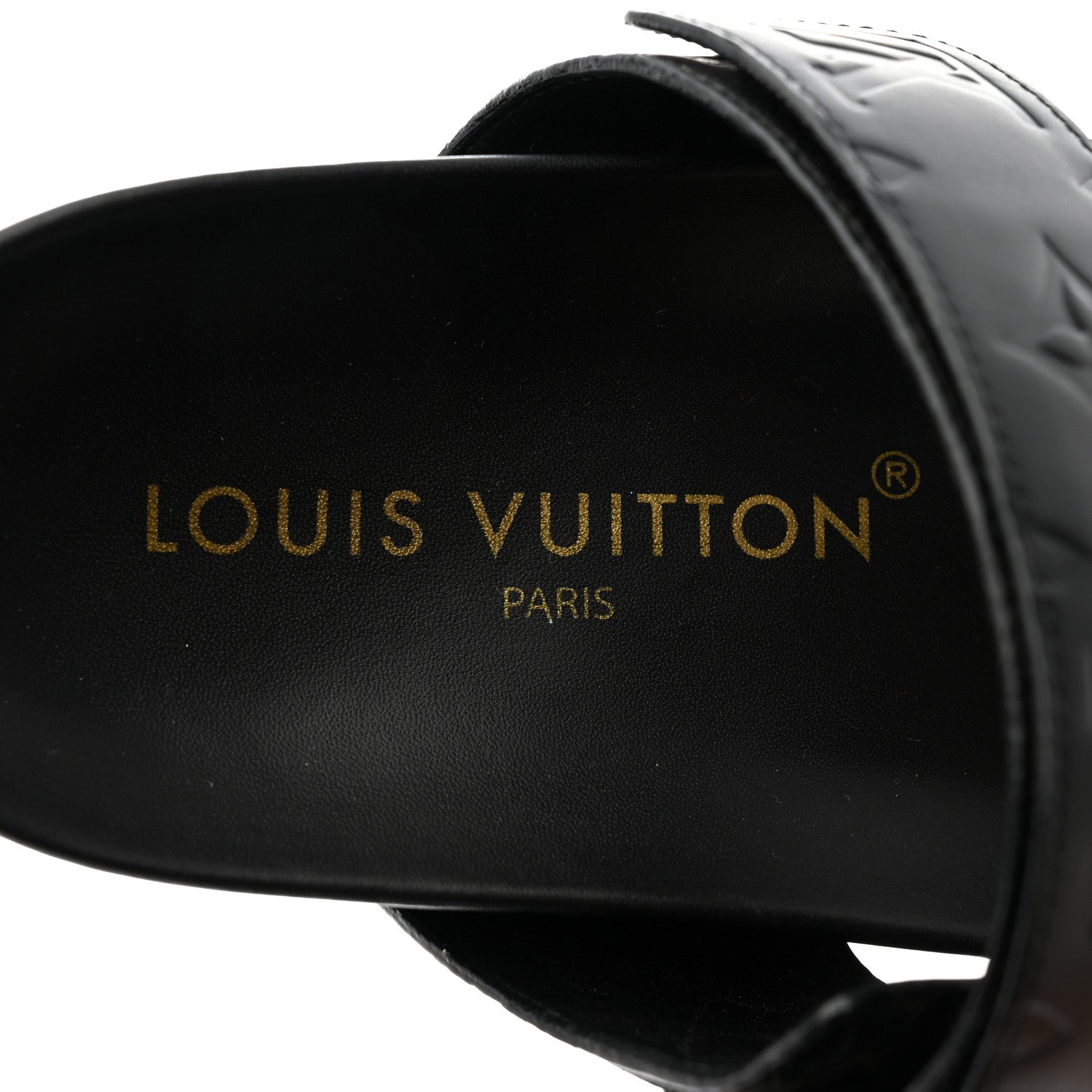 Louis Vuitton Empreinte Bom Dia Mule Sandals 38 Black 5 of 7