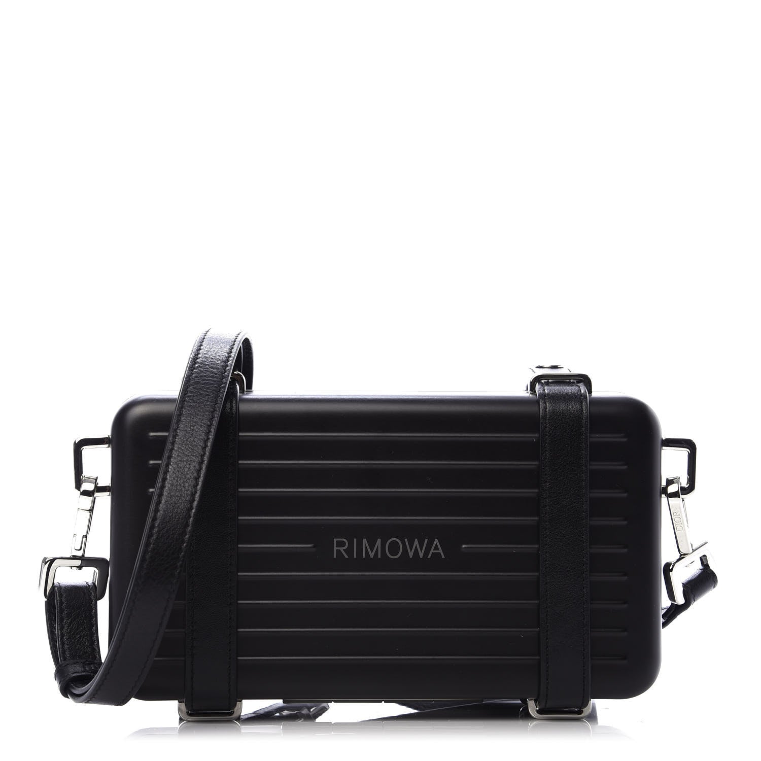 Christian Dior X RIMOWA Aluminum Personal Clutch On Strap Black 1 of 12
