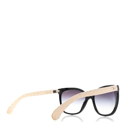 Chanel Quilted CC Sunglasses 5288-Q Black Tan 4 of 7