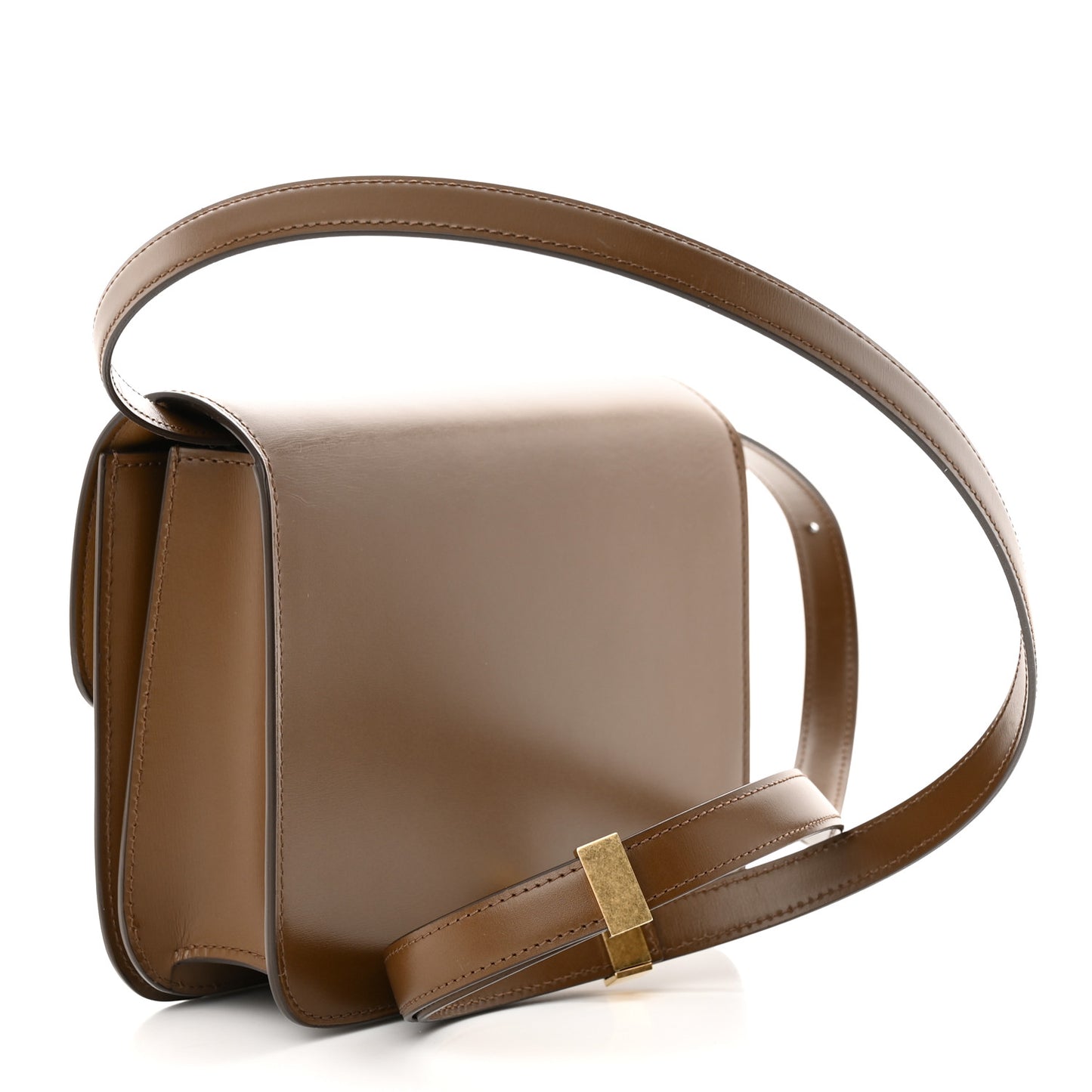 Box Calfskin Teen Classic Box Flap Bag Camel