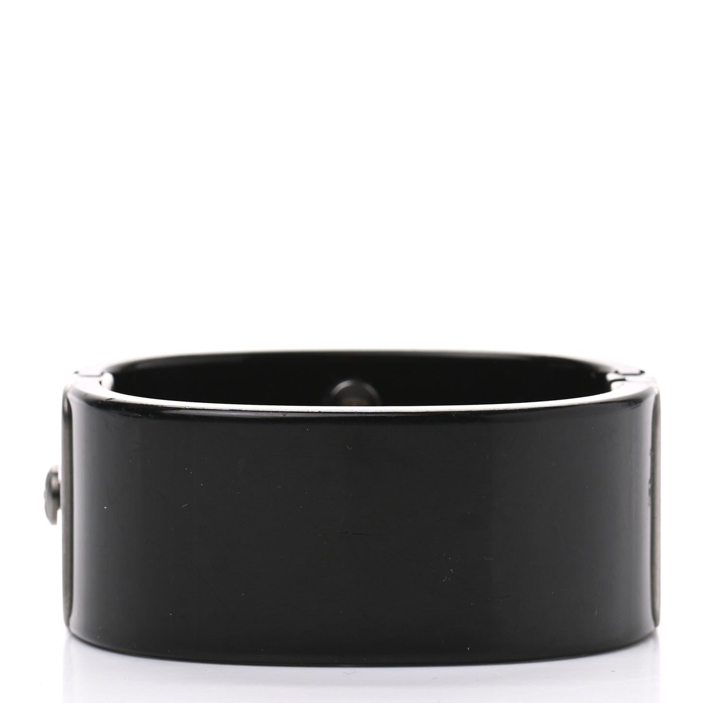 Resin Enamel Pearl CC Cuff Black