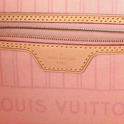 Louis Vuitton Damier Azur Neo Neverfull MM Rose Ballerine 6 of 9
