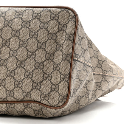 Gucci Soft GG Supreme Monogram Medium Crossbody Tote Beige Cuir 10 of 10