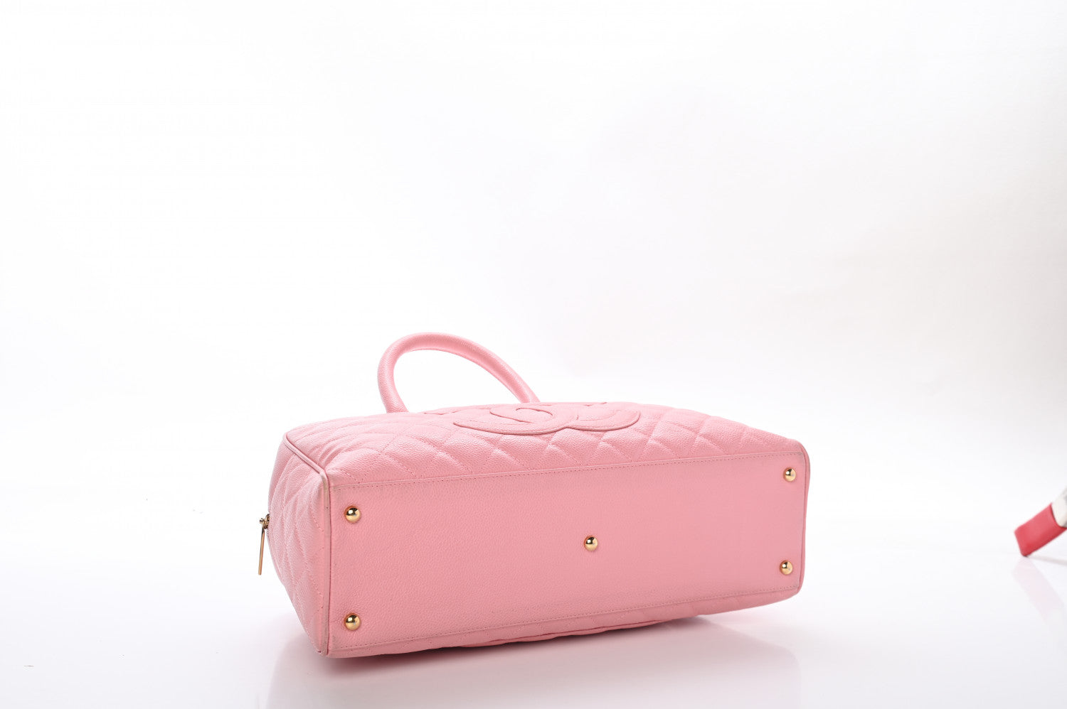 Chanel Caviar Quilted Large Bowler Pink 1 of 12