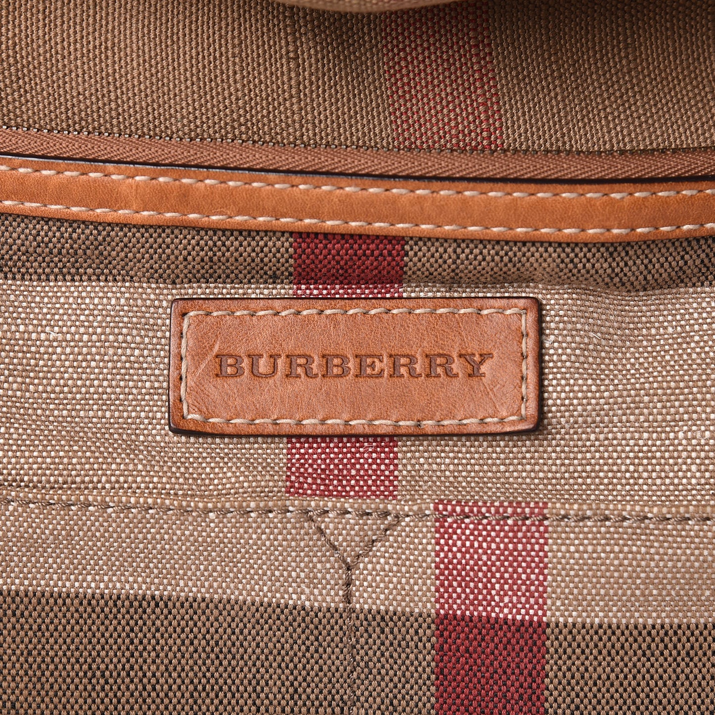 Canvas Mega Check Medium Ashby Hobo Saddle Brown