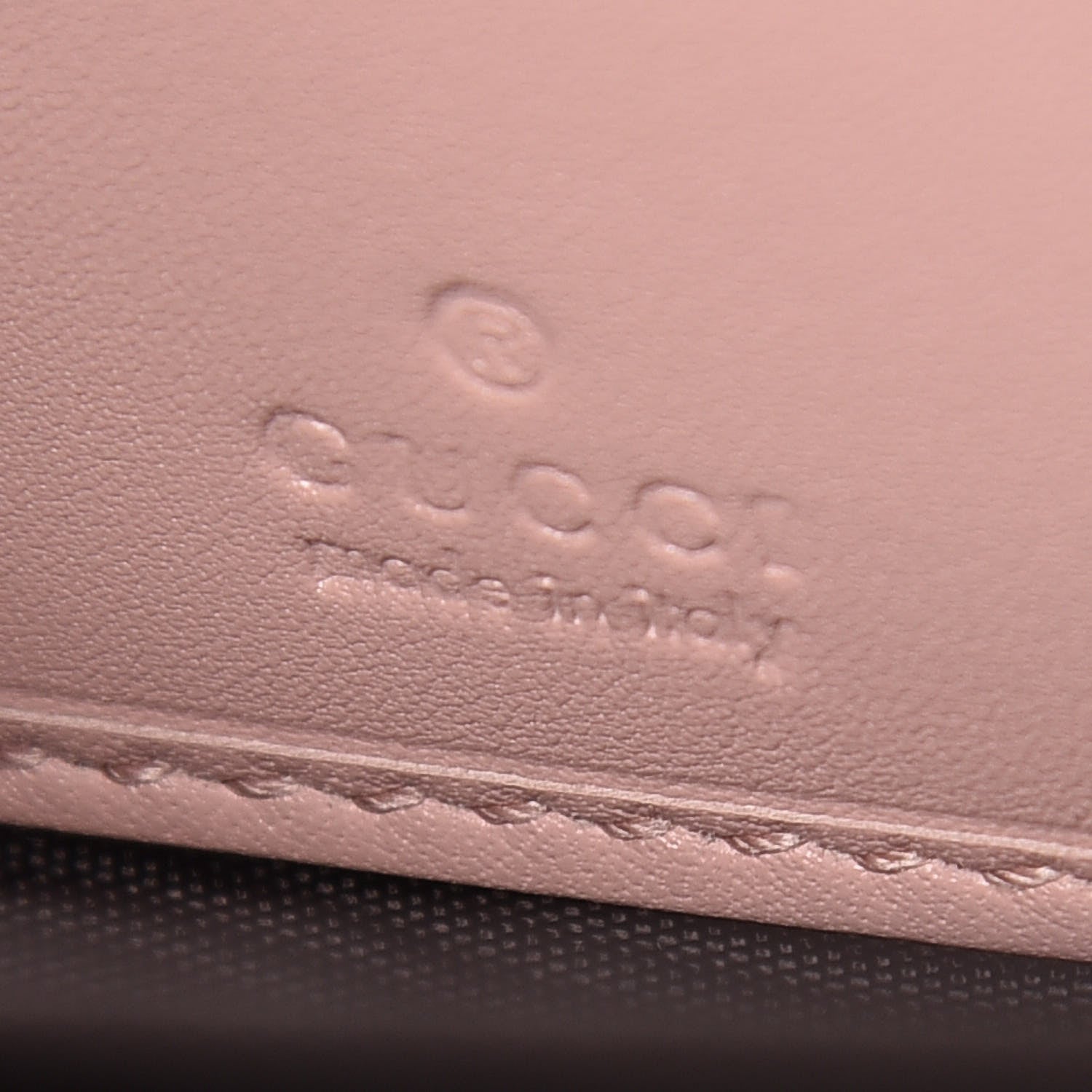 Gucci Calfskin Matelasse GucciGhost GG Marmont Zip Around Wallet Perfect Pink Rosa Ivory 7 of 9