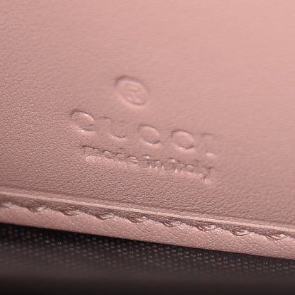 Gucci Calfskin Matelasse GucciGhost GG Marmont Zip Around Wallet Perfect Pink Rosa Ivory 7 of 9