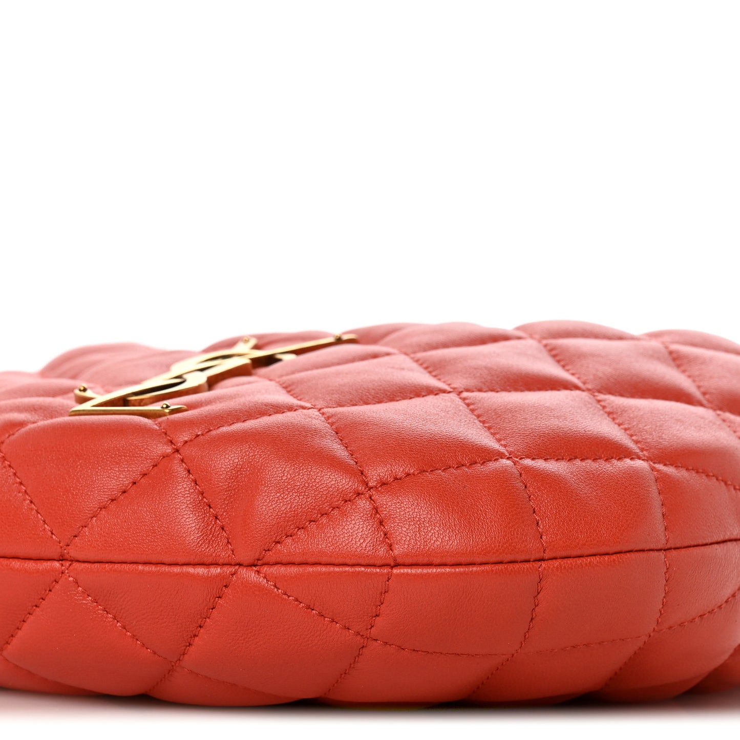 Lambskin Quilted Icarino Bag Coral