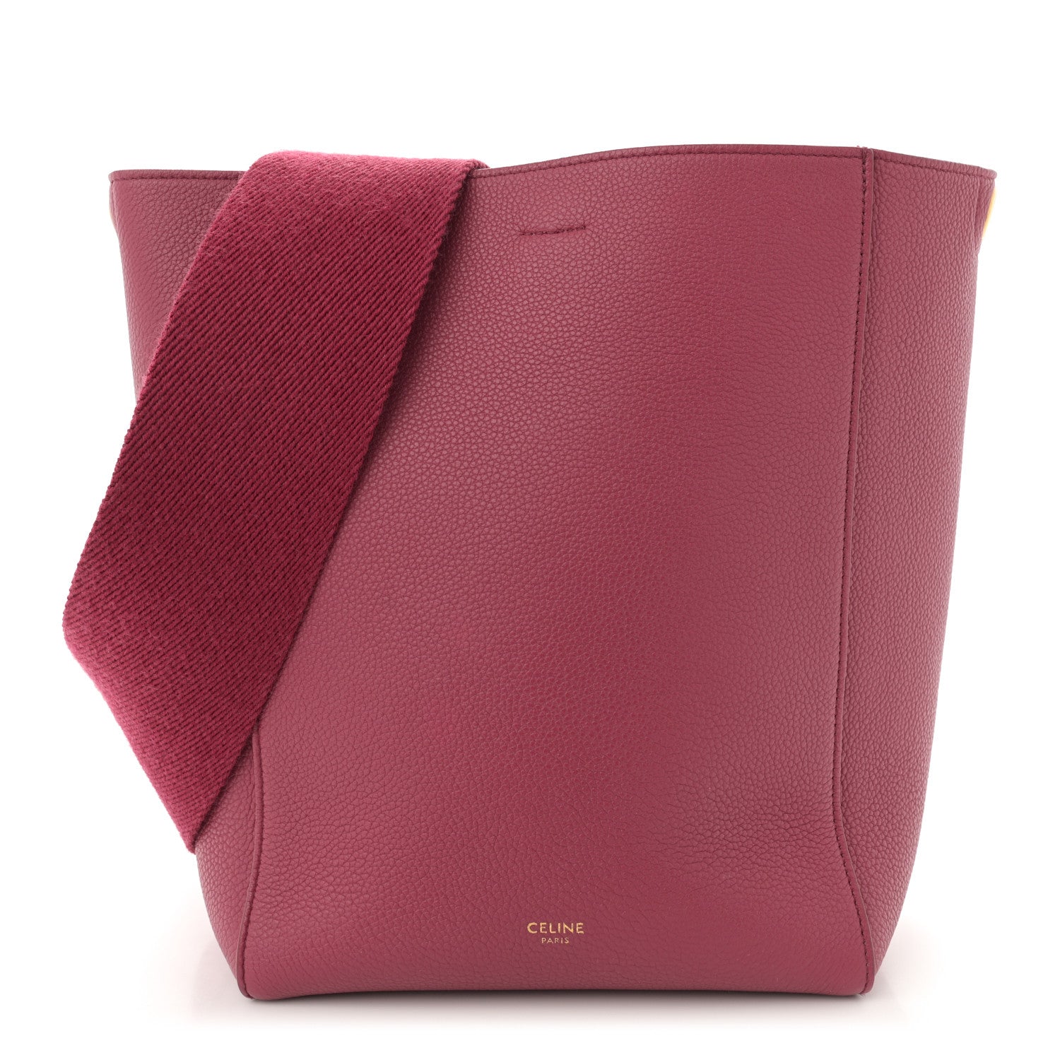 Celine Soft Grained Calfskin Small Sangle Bucket Bag Raspberry 1 of 10
