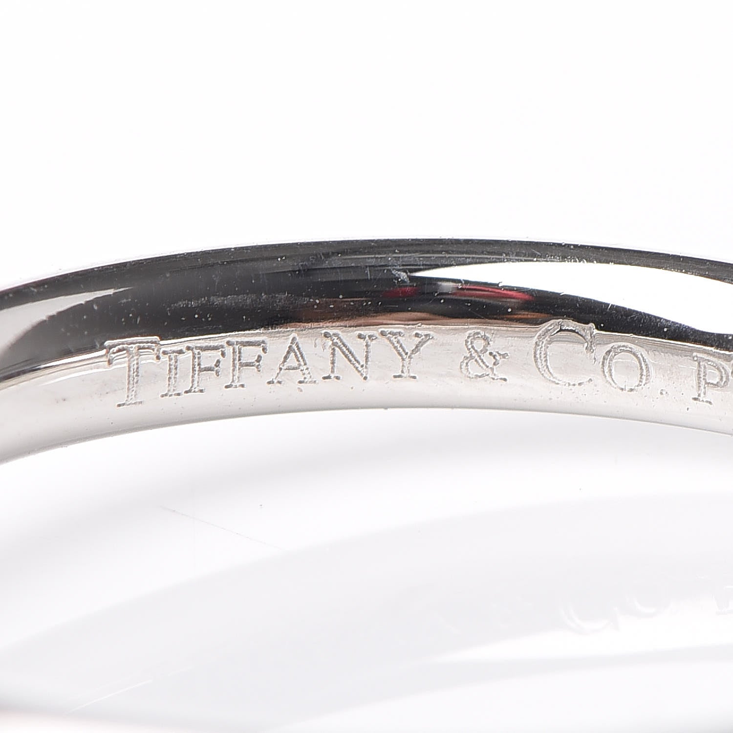 Tiffany Platinum Diamond 2mm Elsa Peretti Band Ring 48 4.5 4 of 6