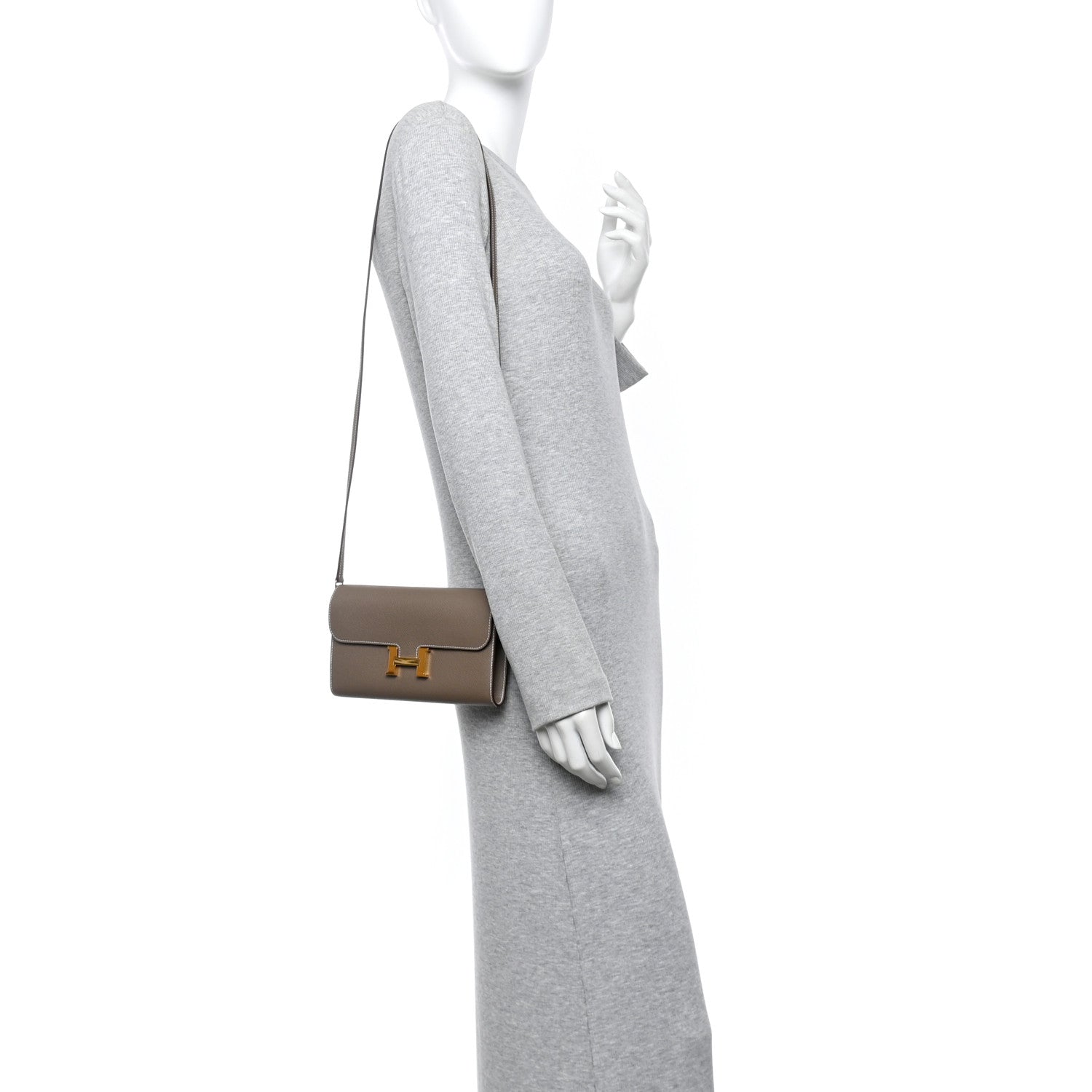 Hermes Epsom Constance Long To Go Wallet Etoupe 2 of 14