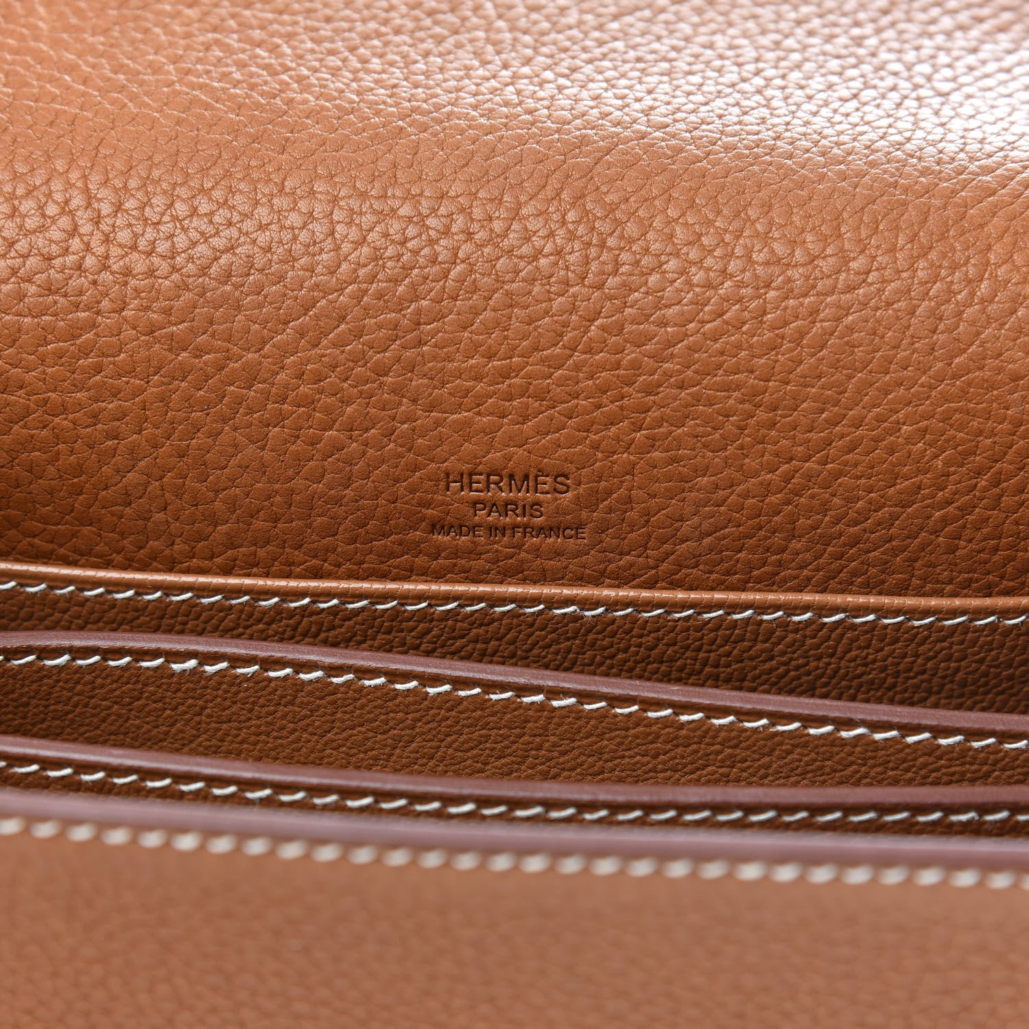 Hermes Barenia Faubourg Mini Sac Roulis Fauve 6 of 14