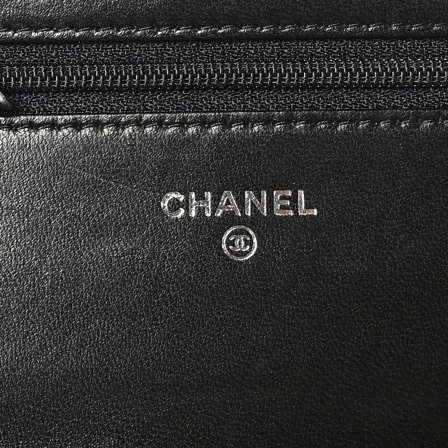 Chanel Lambskin Quilted Boy Wallet On Chain WOC Black 6 of 13