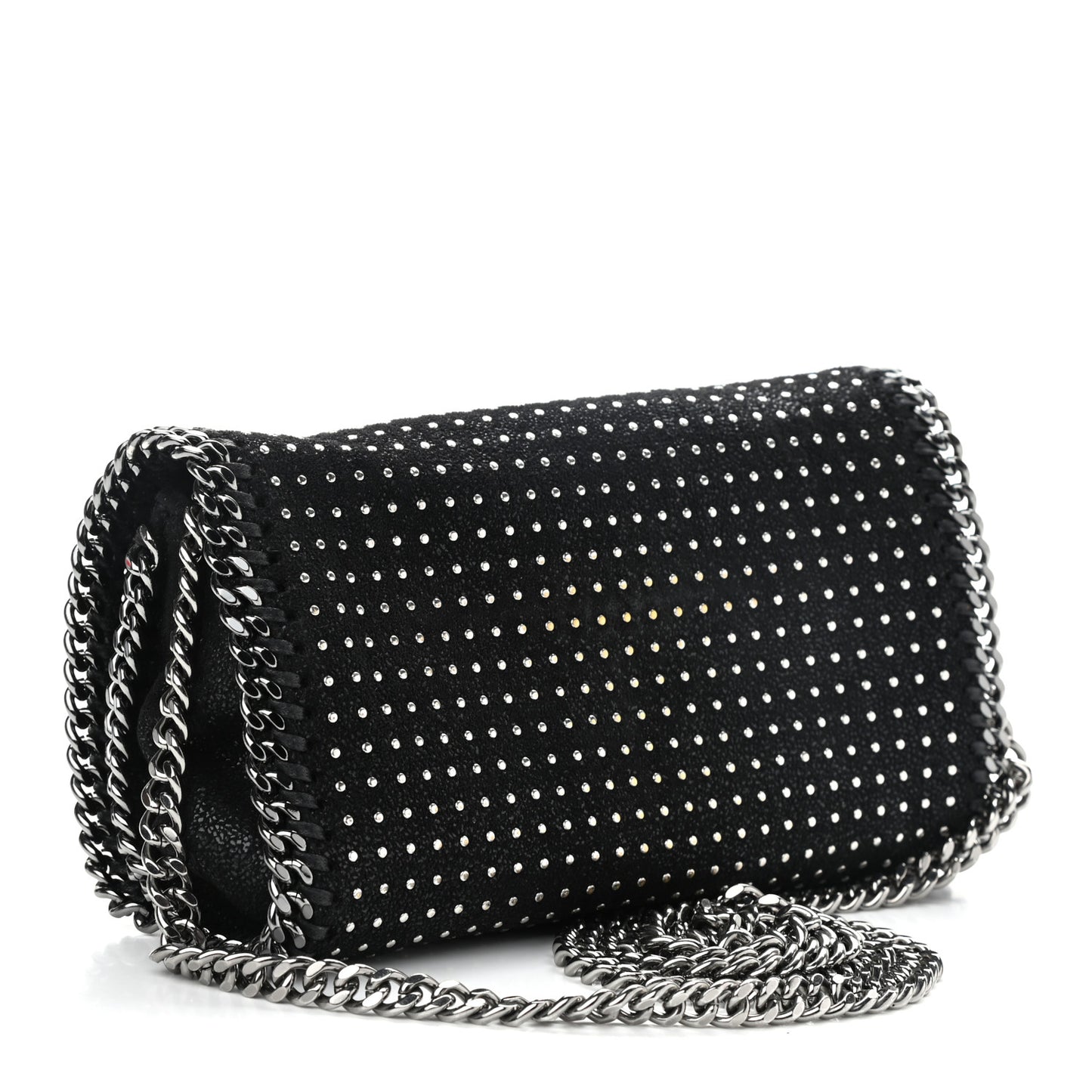 Shaggy Deer Studded Falabella Crossbody Black