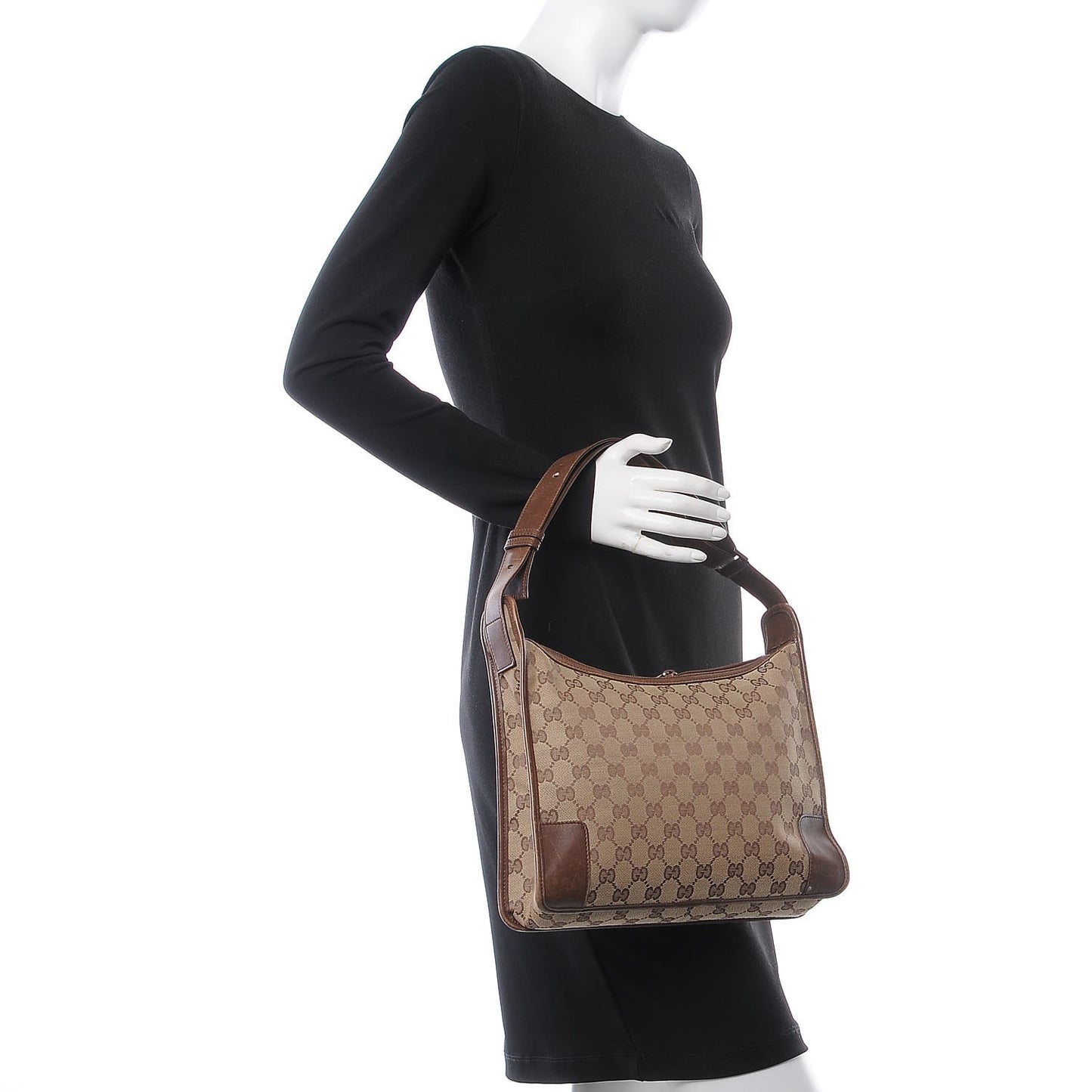 Monogram Shoulder Bag Brown