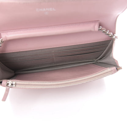 Chanel Caviar Timeless CC Wallet On Chain WOC Pink 5 of 14