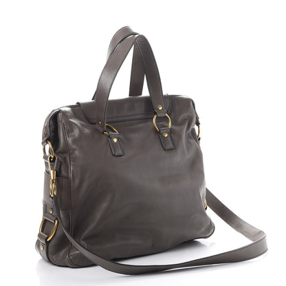 Saint Laurent Calfskin Muse Messenger Bag Grey 3 of 10