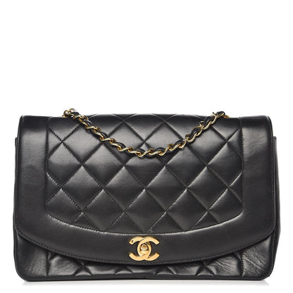 Chanel Lambskin Quilted Medium Single Flap Black 1 of 10