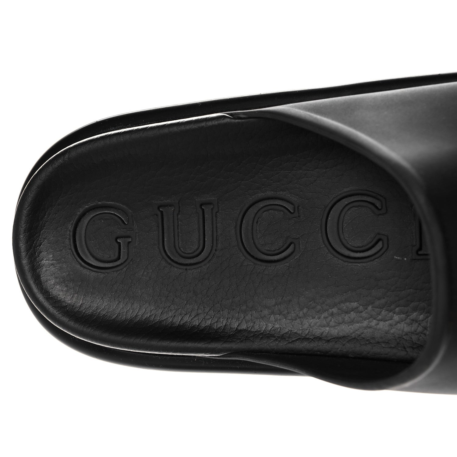 Gucci Soft Rubber Womens Interlocking G Platform 42mm Slide Sandals 41 Black 7 of 9