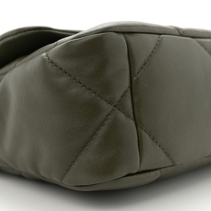 Chanel Lambskin Quilted Medium Chanel 19 Flap Khaki 9 of 10