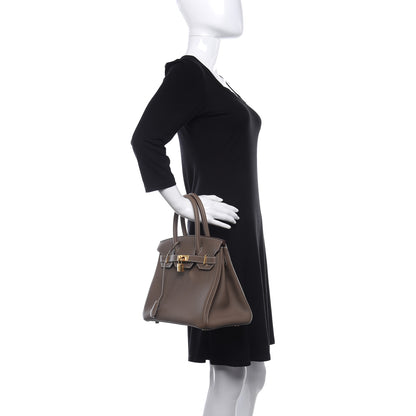 Hermes Togo Birkin 30 Etoupe 2 of 11