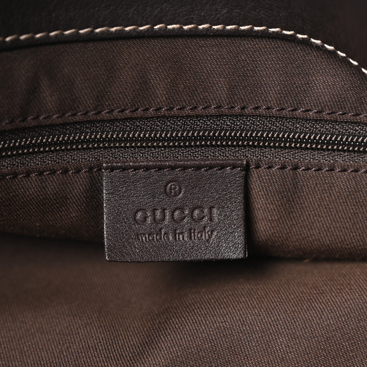 Gucci Monogram D Gold Tote Dark Brown 6 of 10