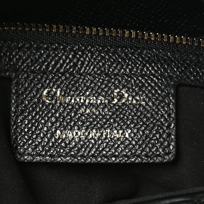 Christian Dior Grained Calfskin Saddle Bag Black 6 of 10