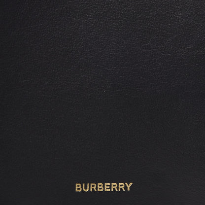 Burberry Calfskin Embossed Monogram Tri-Fold Compact Wallet Black 10 of 11