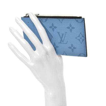 Louis Vuitton Taigarama Coin Card Holder Denim 2 of 7