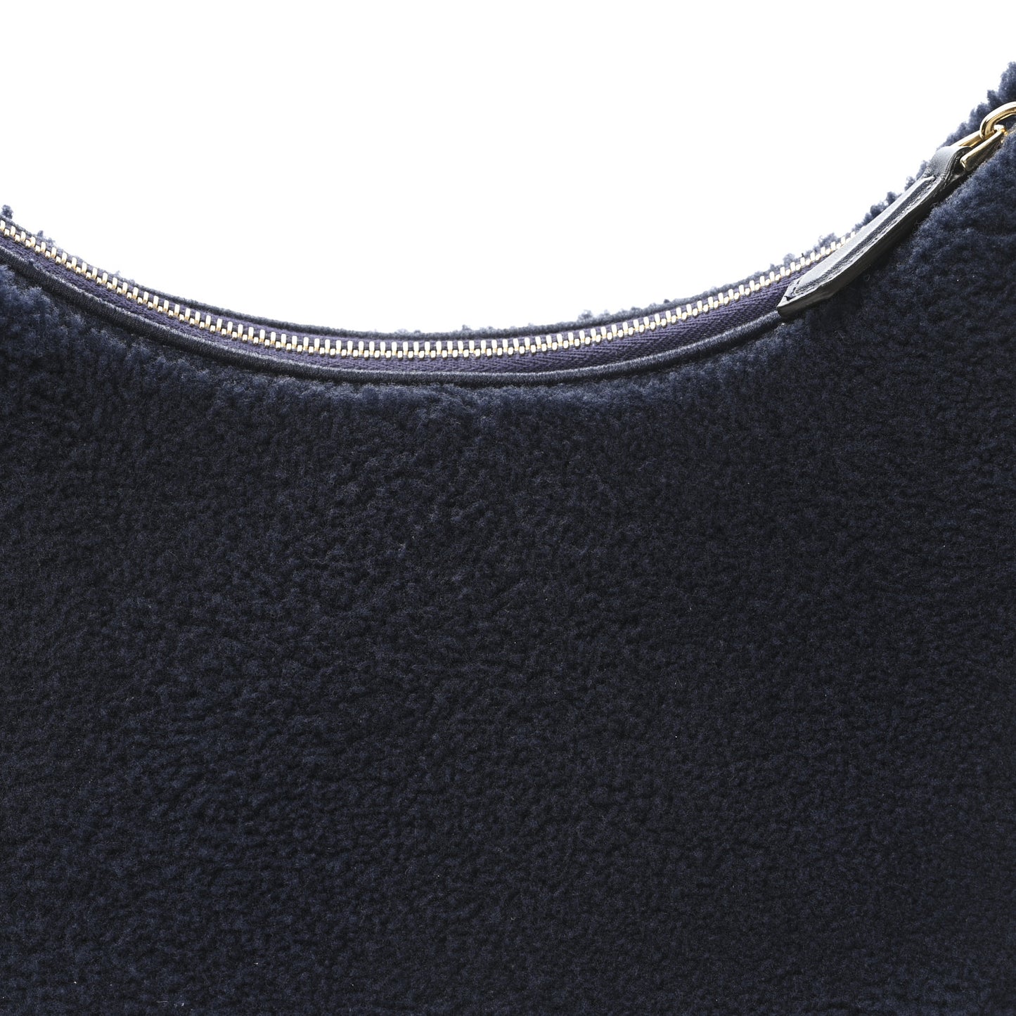 Sheep Fur Vitello Grace Small Fendigraphy Hobo Midnight