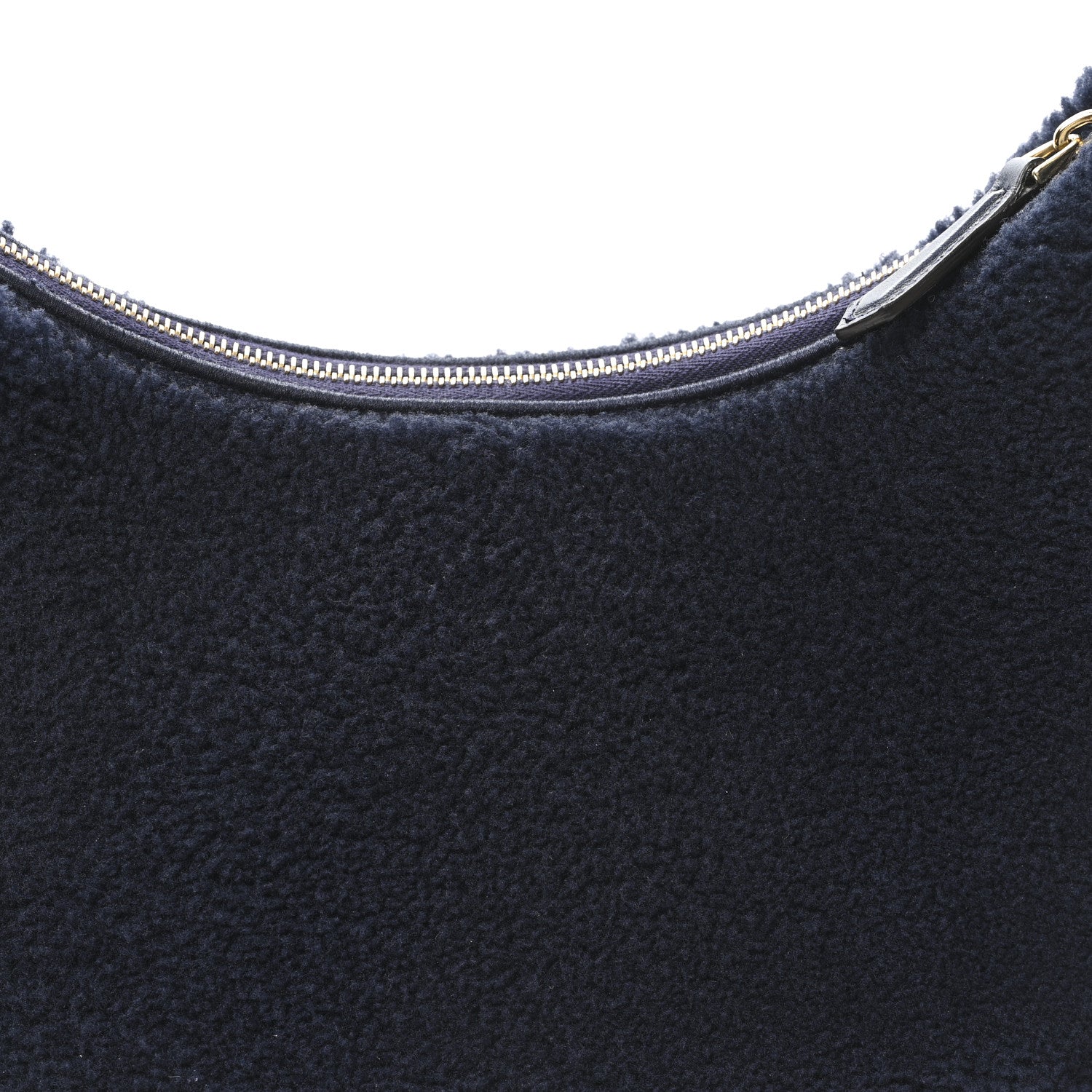 Fendi Sheep Fur Vitello Grace Small Fendigraphy Hobo Midnight 8 of 11