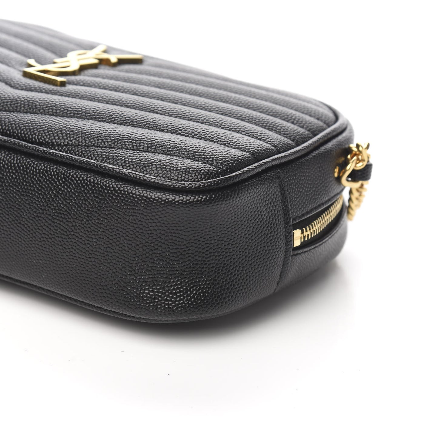 Grain De Poudre Matelasse Monogram Mini Lou Camera Bag Black