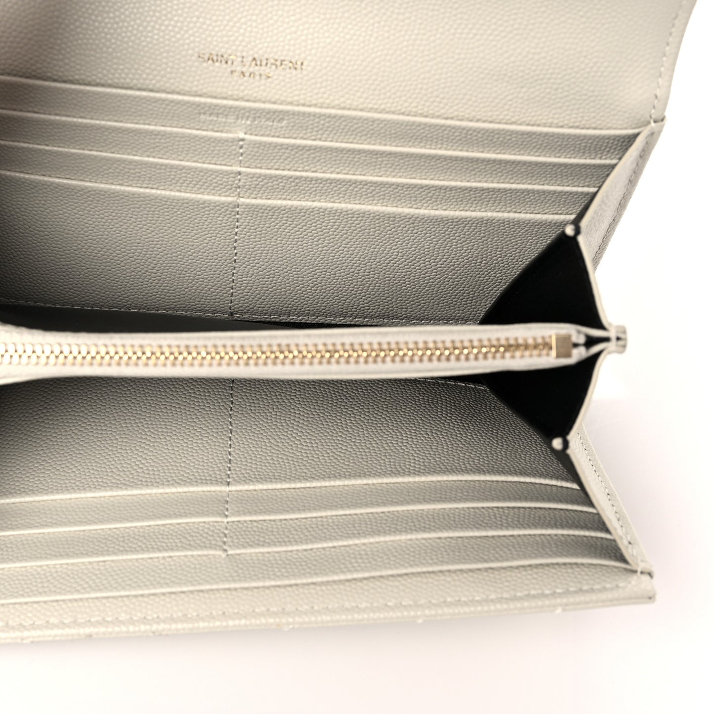 Grain De Poudre Matelasse Chevron Monogram Flap Wallet Crema Soft