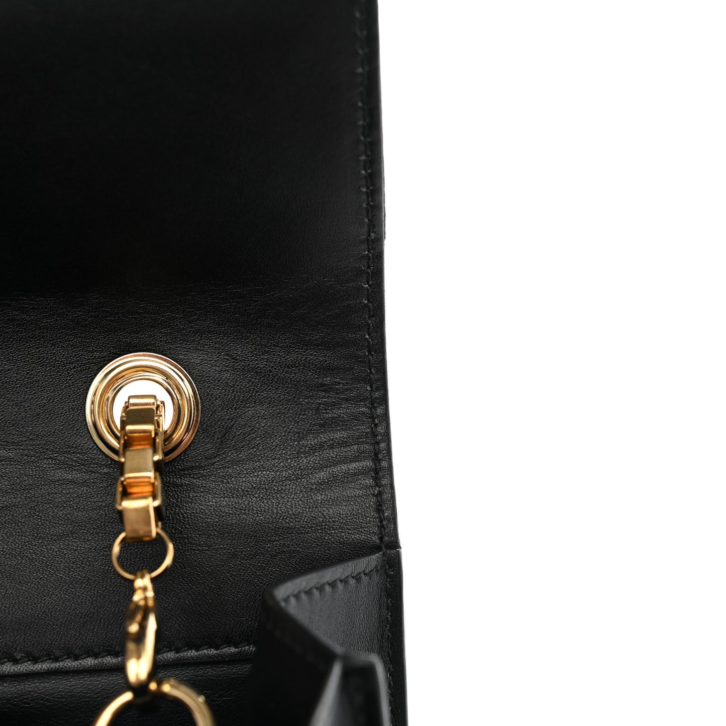 Calfskin Thalia Flap Shoulder Bag Black