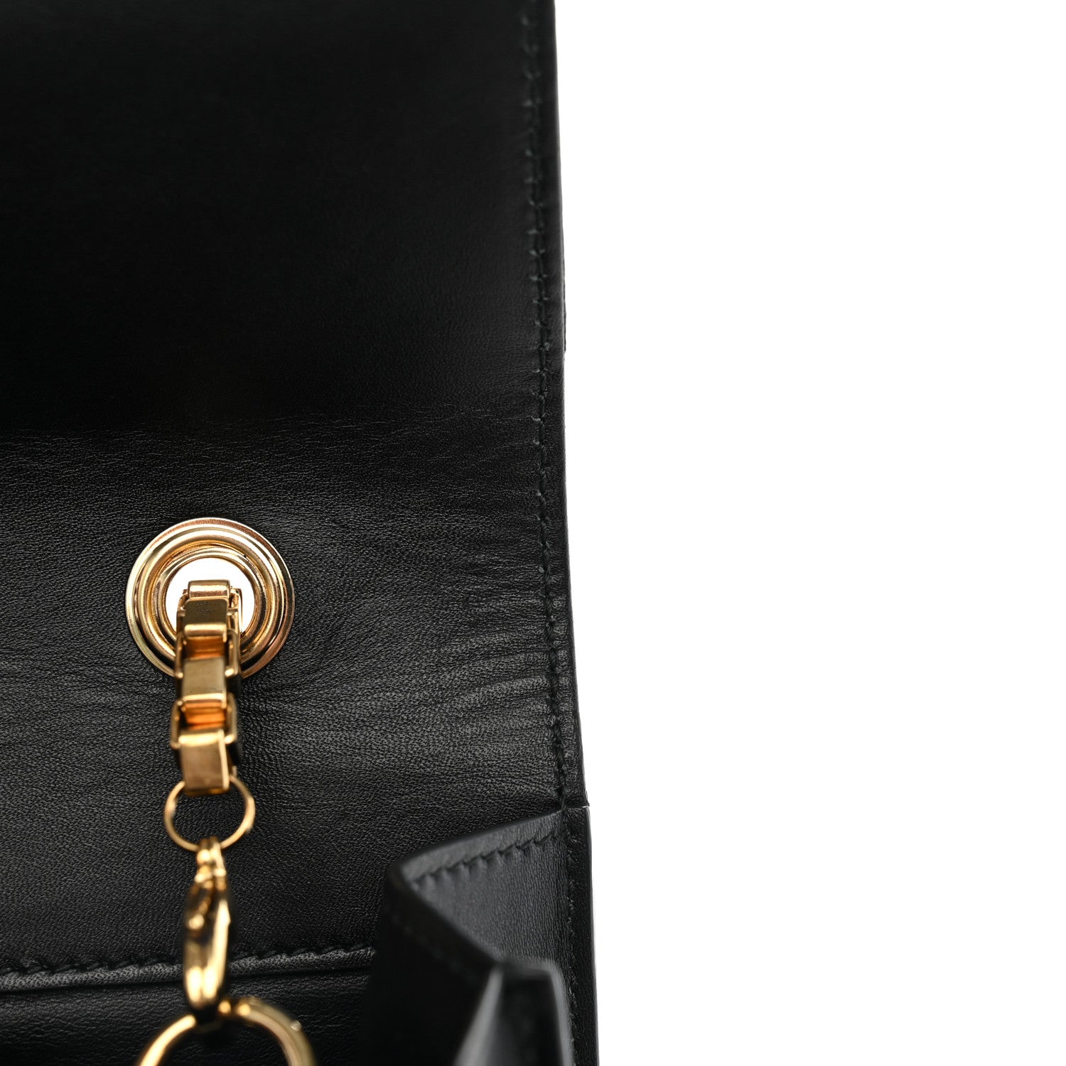 Salvatore Ferragamo Calfskin Thalia Flap Shoulder Bag Black 12 of 12