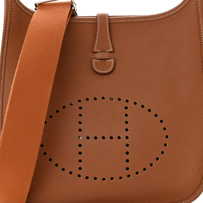 Hermes Taurillon Clemence Evelyne III PM Gold 8 of 11
